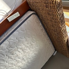 バリ風　アバカセミダブルベッドの画像