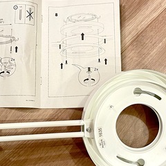 可動式ペンダントサポーター　ペンダント照明位置調整用　シーリングサポーター　未使用品　IKEA GROPNATEの画像