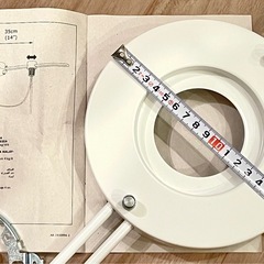 可動式ペンダントサポーター　ペンダント照明位置調整用　シーリングサポーター　未使用品　IKEA GROPNATEの画像