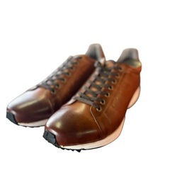 【新品】ENZO RAUDi レザー 本革 茶 ゴルフシューズ 26cm相当の画像
