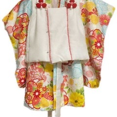 七五三　3歳　着物　白いベスト 7点セットの画像