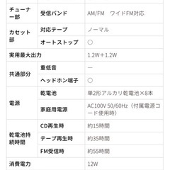 【調整中】CDステレオラジオの画像