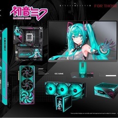 rog tuf 初音ミク ゲーミングPCの画像