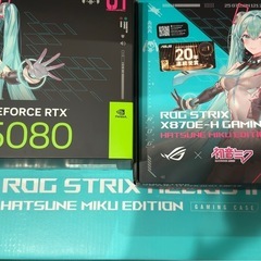 rog tuf 初音ミク ゲーミングPCの画像