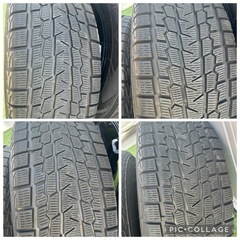 プラド ハイラックス サーフ 等に 4本 weds キーラー 17インチ 8J+25 6H 139.7 スタッドレス ヨコハマ アイスガード G075 2022年 265/65R17の画像