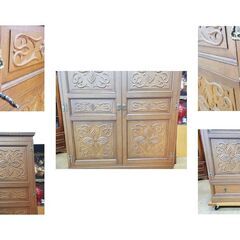 K25　美品　イギリス製　鍵付き　ワードロープの画像