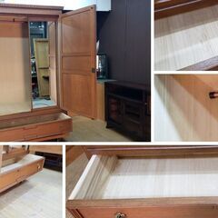 K25　美品　イギリス製　鍵付き　ワードロープの画像