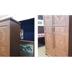 K25　美品　イギリス製　鍵付き　ワードロープの画像