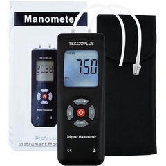 デジタル空気圧計マノメーター。の画像