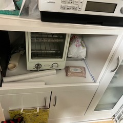 ロータイプ 食器棚 2個セットの画像