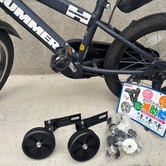 【お取引中】
★美品★HUMMERキッズ自転車16インチ取外し可補助輪付の画像