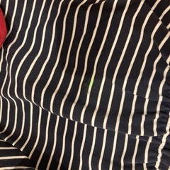 プチバトー 赤襟ボーダーワンピース 8ans/126cmの画像