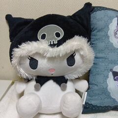 クロミちゃん　ぬいぐるみ＆クッションセットの画像