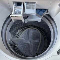 SHARP シャープ タテ型洗濯乾燥機 8kg ES-TX8J-W 2025年製 ほぼ未使用の画像