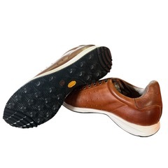 【新品】ENZO RAUDi レザー 本革 茶 ゴルフシューズ 27cm相当の画像