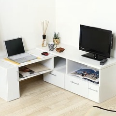 ホワイト　テレビボードの画像