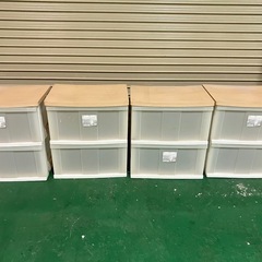 IRIS OHYAMA ウッドトップチェスト 4セットの画像