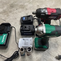 電動インパクトレンチ、電動インパクトドライバーセットの画像