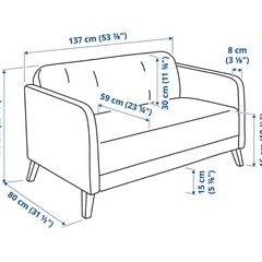 IKEA  2人掛けソファ　/ベージュの画像