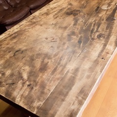 【無料 12/27-31引き渡し】天然木テーブル の画像