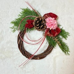 【地域イベント】大人の学校主催「年末フラワーリース」