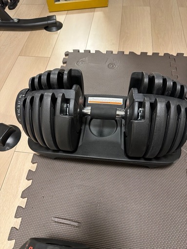 可変式ダンベル、ベンチ台