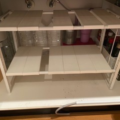 ニトリ　シンク下収納 伸縮ラック　　の画像