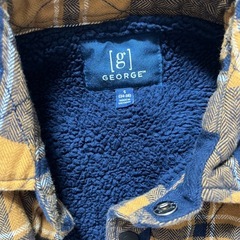 12/5処分　ボアチェック柄ブルゾンの画像