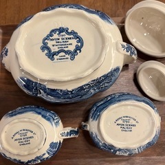 1790年製 Avon Scenes ヴィンテージ アンティーク ティーセットの画像