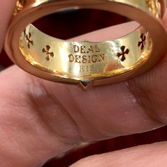 ディールデザイン　K18 リング　10g 約12.5号の画像