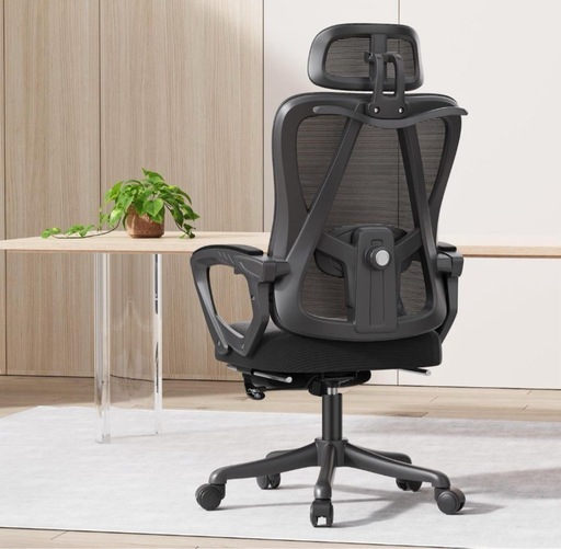 Gravina リクライニングメッシュチェア フットレスト付き メッシュ