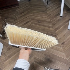 ステンレス箒ちりとりセット　　シルバー　12/21-23の画像