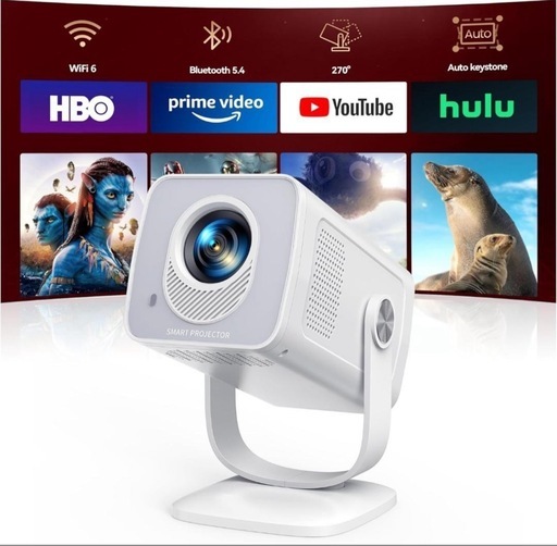 【新品】27000LMプロジェクターAndroid TV搭載＆400g超軽量