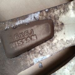 セレナ純正 16インチ★メッキ★日産 セレナ オーテック【富山】ハイウェイスター 日産純正  ニッサン純正 中古４本 車検対応アルミホイール ジューク リーフ エクストレイルの画像