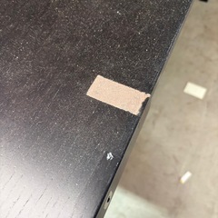 木製ダイニングテーブル/書斎デスク　引き出しありの画像