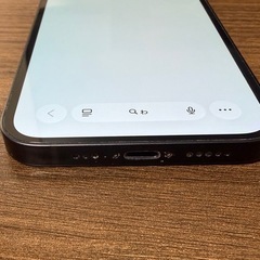 Apple iPhone 12 ブラック 128GB 本体 充電ケーブル付きの画像