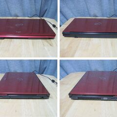 富士通AH40/J/AMD/E2/1800/Win10Home/メモリ8G/SSD/120G/DVD-RW/office2021の画像