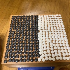 木製囲碁盤 セット　約45cm x 45cmの画像