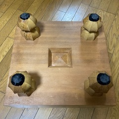 木製囲碁盤 セット　約45cm x 45cmの画像