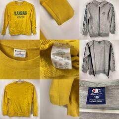 [6点セット] チャンピオン ハーフパンツ スウェット トレーナー ジップアップ 120-140 キッズ CHAMPION ジュニアの画像