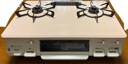 リンナイ　ガスコンロ　ピンク
