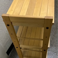 お話し中⭐️木製3段棚の画像