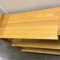 お話し中⭐️木製3段棚の画像