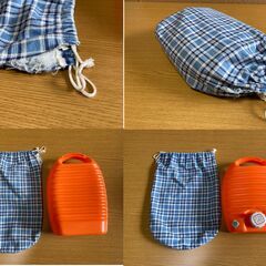 【中古/長期保管品/お引取り限定】■湯たんぽ（カバー付き）■立つ湯たんぽ■AISAI■オレンジ色■樹脂製■の画像