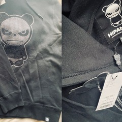 HiHIPANDAののパーカー ブラックの画像