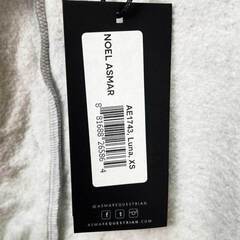 【未使用】ノエルアスマール NOEL ASMAR Luna ジップアップ ストレッチ スウェット ライディングジャケット XS グレー AE1743 レディース 乗馬 馬術の画像