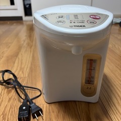 タイガー 魔法瓶 マイコン 電気 ポット 2.2L ホワイトの画像