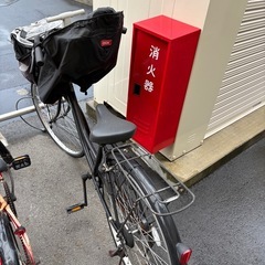 自転車  子供乗る所付の画像