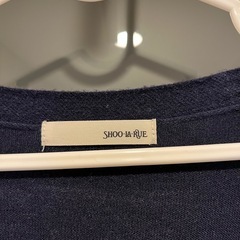 カーディガン　ロングカーディガン　ネイビー　Lサイズ　シューラルー 長袖の画像