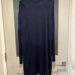 カーディガン　ロングカーディガン　ネイビー　Lサイズ　シューラルー 長袖の画像